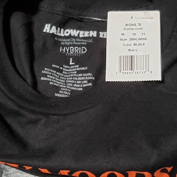 NEW Halloween Movie Shirt Mens Large Horror Pumpkin Bloody Knife  Michael Myers - Picture 3 of 7